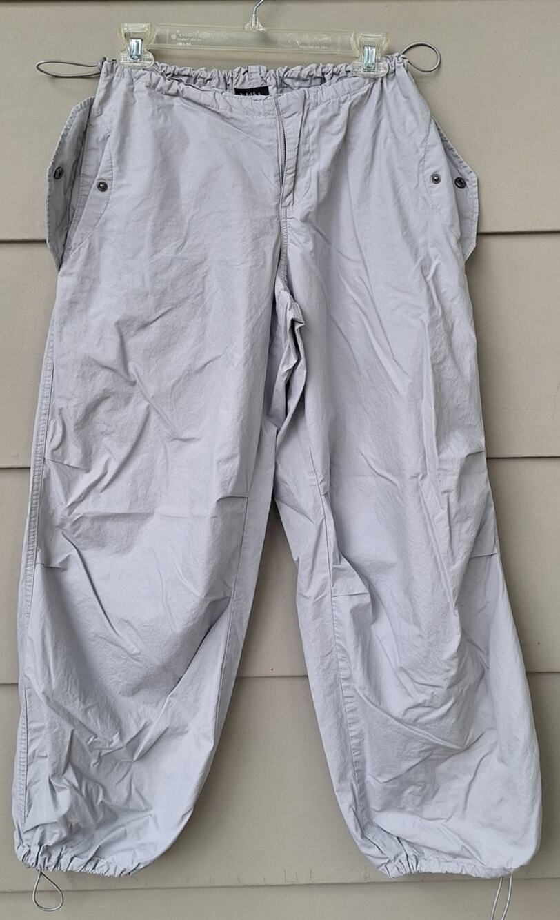 Empyre Women's Lola Gray Parachute Balloon Baggy Skater Pants Cotton Size XS